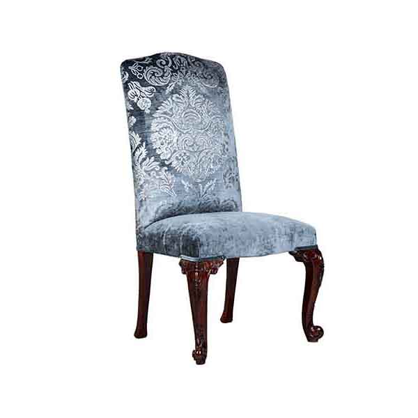 High Back Scroll Foot Side Chair