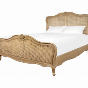 Huxley Weathered Queen Size Bed -Rattan