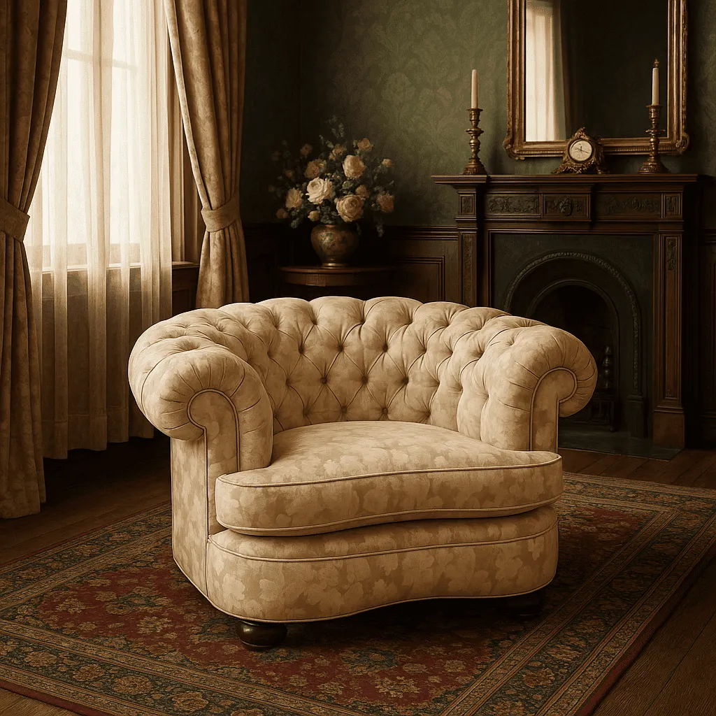Kidney-Buttoned-Chair Lounge Furniture In Krameville At Griffiths And Griffiths